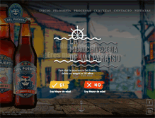 Tablet Screenshot of cerveceradelpuerto.cl